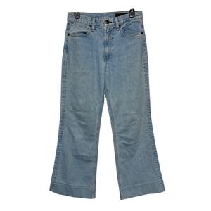 Rag & Bone Broken Nelly Jeans Womens Sz 27 Made In USA Light Wash Cropped Flare